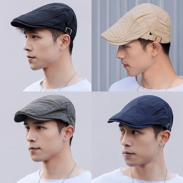 brand caps hat men's fashion beret brand duckbill hat korean forward autumn and winter leisure, Blue;gray
brand caps hat men's fashion beret brand duckbill hat korean forward autumn and winter leisure, Blue;gray