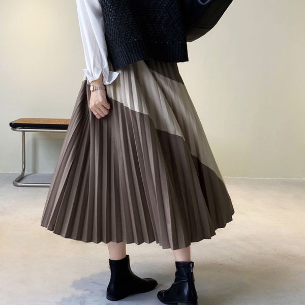 skirts vintage high waist pleated womens patchwork midi autumn and winter new irregular casual a line camel 5x0q, Black
skirts vintage high waist pleated womens patchwork midi autumn and winter new irregular casual a line camel 5x0q, Black