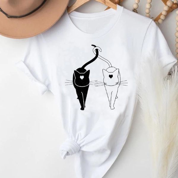 women's t-shirt t-shirts women love cat pet funny trend clothing valentine's day 90s clothes graphic tshirt lady print female tee, White
women's t-shirt t-shirts women love cat pet funny trend clothing valentine's day 90s clothes graphic tshirt lady print female tee, White