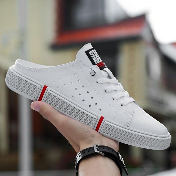slippers mens shoes casual breathable fashion sneakers men genuine leather half drag beach summer soft flats, Black
slippers mens shoes casual breathable fashion sneakers men genuine leather half drag beach summer soft flats, Black