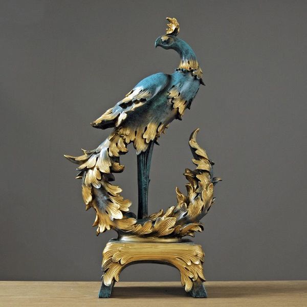 decorative objects & figurines bronze peacock phoenix decoration home business gift european and american wedding articles resin crafts
decorative objects & figurines bronze peacock phoenix decoration home business gift european and american wedding articles resin crafts