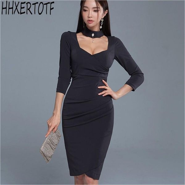 spring women elegant pencil dress three quarter sleeve slim business sheath bodycon ol dresses vestidos casual, Black;gray
spring women elegant pencil dress three quarter sleeve slim business sheath bodycon ol dresses vestidos casual, Black;gray