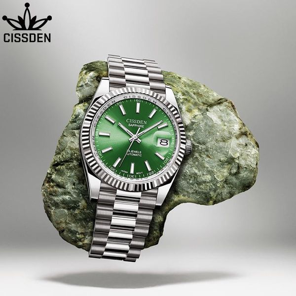 wristwatches cissden 2021 men mechanical watch automatic sport stainless steel waterproof 100m nh35a green, Slivery;brown
wristwatches cissden 2021 men mechanical watch automatic sport stainless steel waterproof 100m nh35a green, Slivery;brown