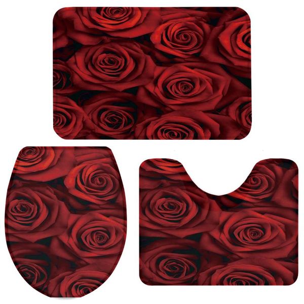 bath accessory set 3 pieces bathroom dark rose love toilet cover mat pedestal rug non-slip
bath accessory set 3 pieces bathroom dark rose love toilet cover mat pedestal rug non-slip