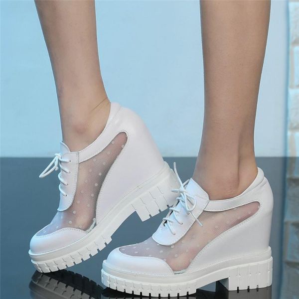 summer fashion sneakers women genuine leather high heel ankle boots female breathable lace round toe platform pumps casual shoes, Black
summer fashion sneakers women genuine leather high heel ankle boots female breathable lace round toe platform pumps casual shoes, Black