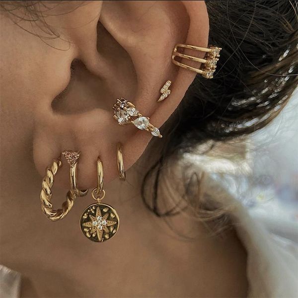 hoop & huggie simple twisted rope earrings for women party jewelry,gold tone stainless steel small ear clip,chic street accessory, Golden;silver
hoop & huggie simple twisted rope earrings for women party jewelry,gold tone stainless steel small ear clip,chic street accessory, Golden;silver