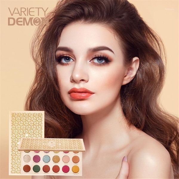 demon 18 colors glitter eyeshadow palette matte pearlescent eye shadow makeup warm color waterproof cosmetics tslm11
demon 18 colors glitter eyeshadow palette matte pearlescent eye shadow makeup warm color waterproof cosmetics tslm11
