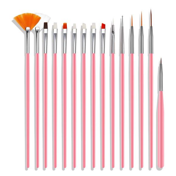 nail brushes 15pcs art acrylic brush set painting pen salon tools polish for design, Yellow
nail brushes 15pcs art acrylic brush set painting pen salon tools polish for design, Yellow