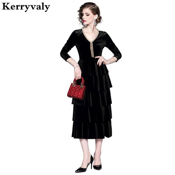 casual dresses chain fringed cake black velvet winter dress vestidos mujer 2021 elegant peacock blue long party k3590, Black;gray
casual dresses chain fringed cake black velvet winter dress vestidos mujer 2021 elegant peacock blue long party k3590, Black;gray