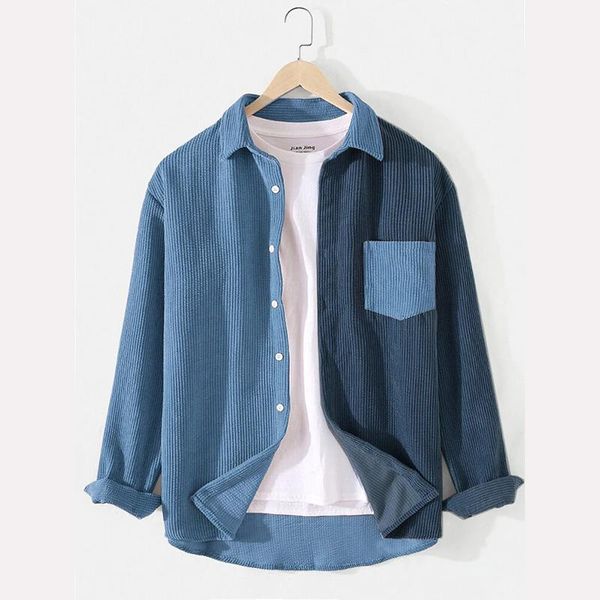 men's jackets fall/winter 2021 fashion jacket, matching color, lapel corduroy, Black;brown
men's jackets fall/winter 2021 fashion jacket, matching color, lapel corduroy, Black;brown