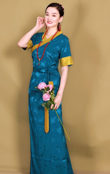 traditional tibetan costume oriental summer dress vintage long qipao women elegant short sleeve cheongsam asian ethnic clothing, Red
traditional tibetan costume oriental summer dress vintage long qipao women elegant short sleeve cheongsam asian ethnic clothing, Red