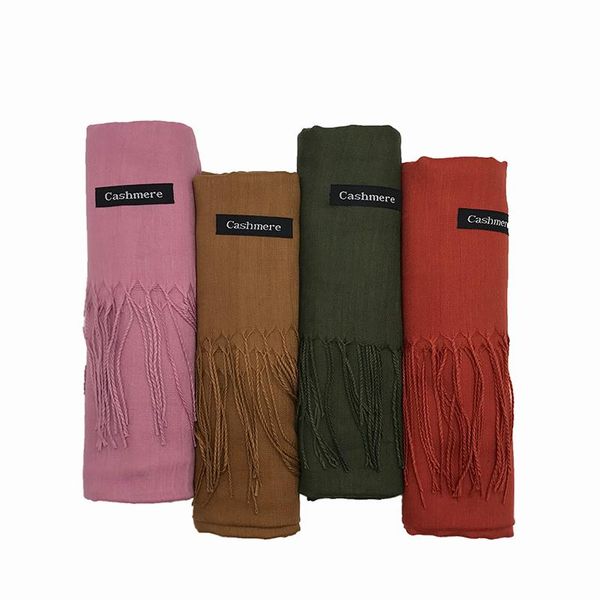 scarves 1pcs lightweight with tassels women's shawl female soft scarf ladies bandana solid headwear hijabs, Blue;gray
scarves 1pcs lightweight with tassels women's shawl female soft scarf ladies bandana solid headwear hijabs, Blue;gray