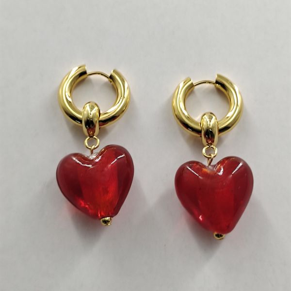 2021 new red love glazed fashion personality trendy earrings metal earrings, Silver
2021 new red love glazed fashion personality trendy earrings metal earrings, Silver