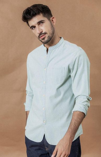 men's casual shirts stand collar vertical striped men 100% cotton classical denim slim fit minimalist shirt, White;black
men's casual shirts stand collar vertical striped men 100% cotton classical denim slim fit minimalist shirt, White;black