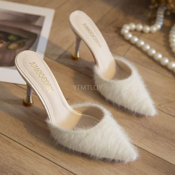 autumn winter women real fur slippers pointed toe slip on mules shoes thin low heels zapatillas casa mujer, Black
autumn winter women real fur slippers pointed toe slip on mules shoes thin low heels zapatillas casa mujer, Black