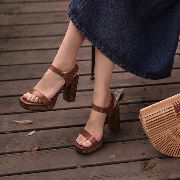 sandals genuine leather rome super high heel catwalk shoes women's chunky sole thick open-toe love party, Black
sandals genuine leather rome super high heel catwalk shoes women's chunky sole thick open-toe love party, Black