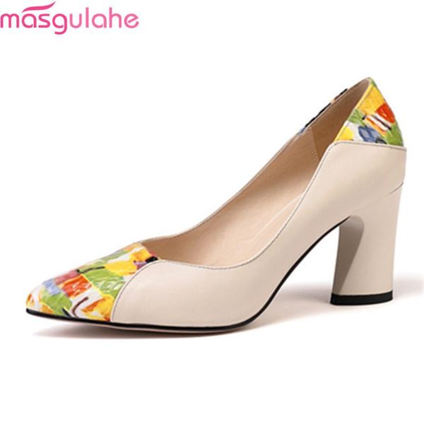 dress shoes masgulahe 2021 arrival high heels genuine leather summer women pumps thick pointed toe elegant party, Black
dress shoes masgulahe 2021 arrival high heels genuine leather summer women pumps thick pointed toe elegant party, Black