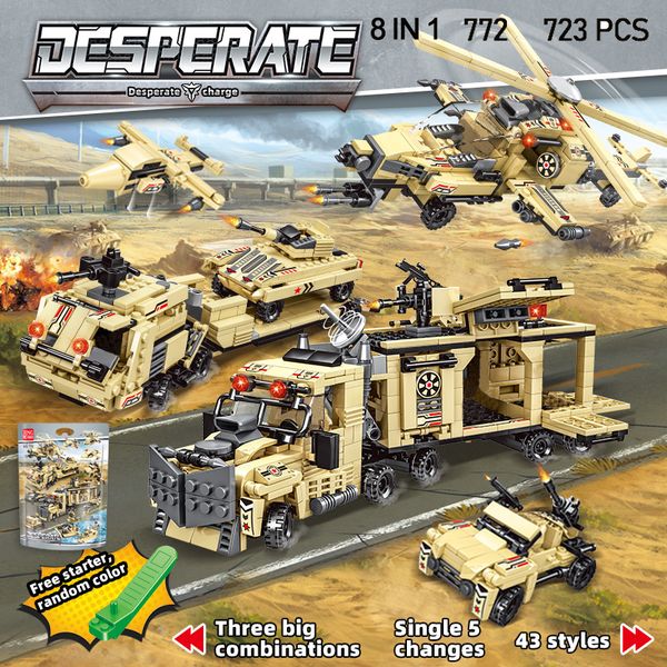 723PCS Car Trucks Building Blocks Airplane Boy Military Blocks Toys Mini Figures Educational Blocks Compatible Bricks
723PCS Car Trucks Building Blocks Airplane Boy Military Blocks Toys Mini Figures Educational Blocks Compatible Bricks