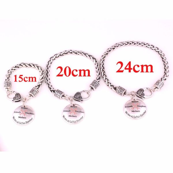 charm bracelets breast cancer awareness pink ribbon sisters friends daughters mothers we are in this together wheat link chain, Golden;silver
charm bracelets breast cancer awareness pink ribbon sisters friends daughters mothers we are in this together wheat link chain, Golden;silver