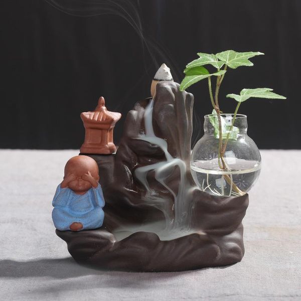 fragrance lamps ceramic backflow incense burner lofty mountains and flowing water cones stick holder little monk home bouddha decor zen
fragrance lamps ceramic backflow incense burner lofty mountains and flowing water cones stick holder little monk home bouddha decor zen