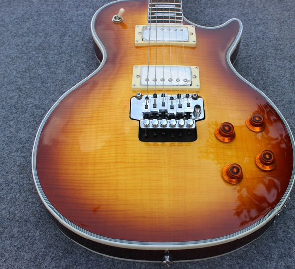 electric guitar g custom guitar rosewood fingerboard flamed maple wood, double tremolo bridge white binding
electric guitar g custom guitar rosewood fingerboard flamed maple wood, double tremolo bridge white binding