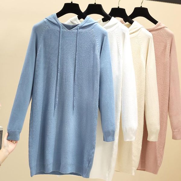 casual dresses lucyever minimalist bottoming knit dress womens 2021 fashion hooded drawstring woman korean loose sweater, Black;gray
casual dresses lucyever minimalist bottoming knit dress womens 2021 fashion hooded drawstring woman korean loose sweater, Black;gray
