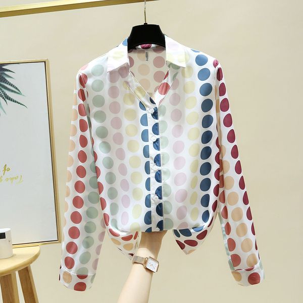 autumn fashion office ladies turn down collar long sleeves dot chiffon shirt women's casual blouse shirts a4428 210428, White
autumn fashion office ladies turn down collar long sleeves dot chiffon shirt women's casual blouse shirts a4428 210428, White