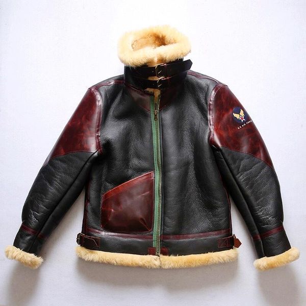 european size super warm genuine sheep leather coat mens big b3 shearling bomber military fur jacket men's & faux, Black
european size super warm genuine sheep leather coat mens big b3 shearling bomber military fur jacket men's & faux, Black