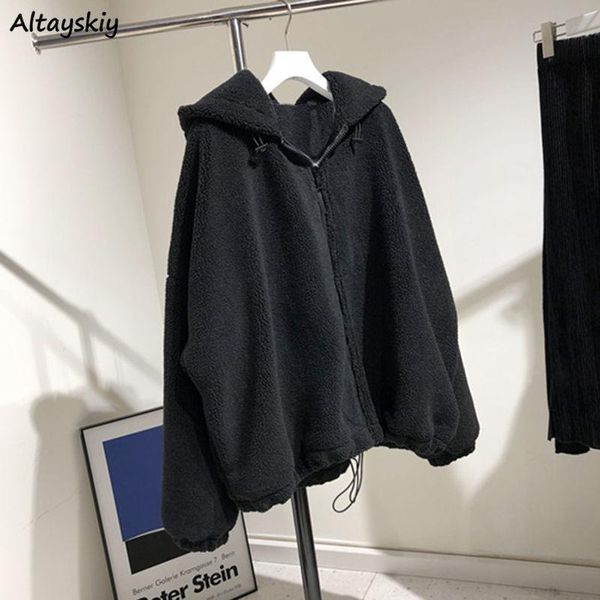 women's jackets basic women loose black trendy adjustable hem drawstring oversize hooded zipper outwear autumn winter all-match warm in, Black;brown
women's jackets basic women loose black trendy adjustable hem drawstring oversize hooded zipper outwear autumn winter all-match warm in, Black;brown