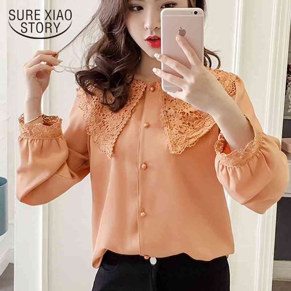 blusas mujer de moda long sleeve shirts patchwork button peter pan collar lantern sleeve womens and blouses 2138 50 210528, White
blusas mujer de moda long sleeve shirts patchwork button peter pan collar lantern sleeve womens and blouses 2138 50 210528, White