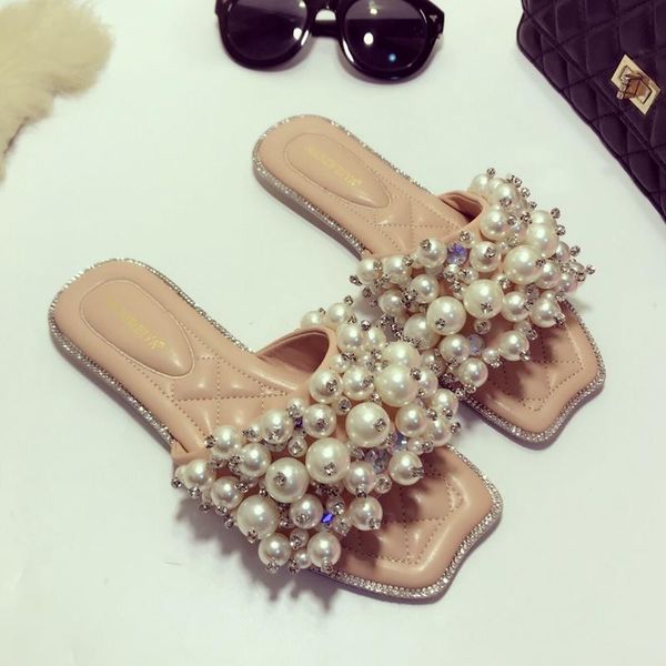 slippers womens pearls rhionestones crystal flats flip-flops slides shoes summer open toe sweet 3colors 2021, Black
slippers womens pearls rhionestones crystal flats flip-flops slides shoes summer open toe sweet 3colors 2021, Black