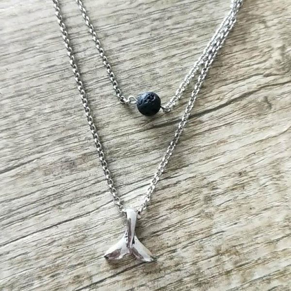 pendant necklaces 10pcs double layers mermaid tai lava stone beads diffuser necklace essential oil perfume collar jewelry, Silver
pendant necklaces 10pcs double layers mermaid tai lava stone beads diffuser necklace essential oil perfume collar jewelry, Silver