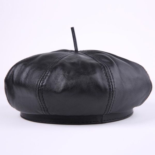 berets genuine leather octagonal hats female women real sheep skin caps british fashion beret leisure artist pumpkin hat size l-2xl, Blue;gray
berets genuine leather octagonal hats female women real sheep skin caps british fashion beret leisure artist pumpkin hat size l-2xl, Blue;gray