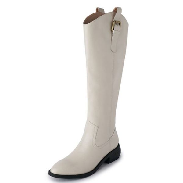 size 34-40 women shoes real leather knee high boots low heels slip on long boot cool fashion winter female footwear, Black
size 34-40 women shoes real leather knee high boots low heels slip on long boot cool fashion winter female footwear, Black