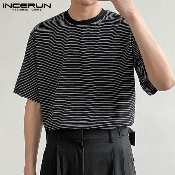men's t-shirts summer striped men t shirt o neck breathable short sleeve streetwear casual tee 2021 leisure camiseta masculina 3xl inc, White;black
men's t-shirts summer striped men t shirt o neck breathable short sleeve streetwear casual tee 2021 leisure camiseta masculina 3xl inc, White;black