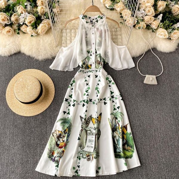 temperament fashion spring vestidos women dress hollow strapless ruffled halter neck midi c394, Black;gray
temperament fashion spring vestidos women dress hollow strapless ruffled halter neck midi c394, Black;gray