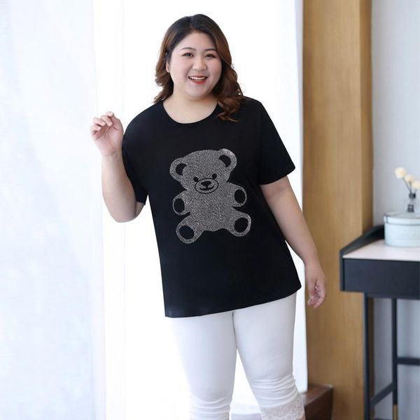plus size t-shirt summer 2021 korean of the short-sleeved female loose fashion with diamonds cotton black women tide
plus size t-shirt summer 2021 korean of the short-sleeved female loose fashion with diamonds cotton black women tide