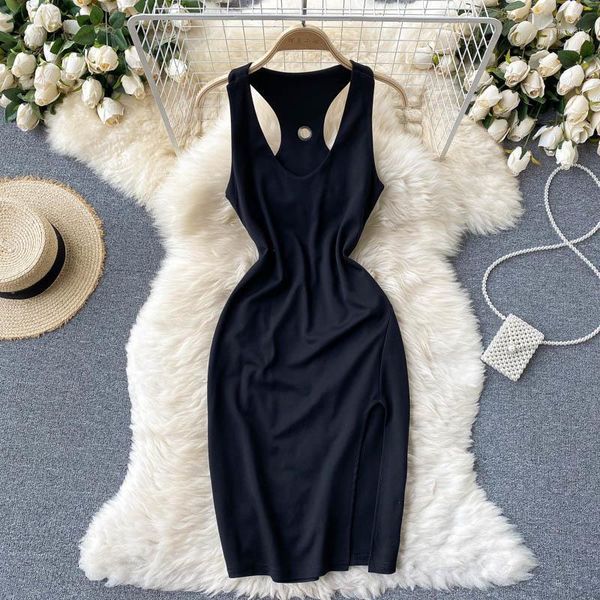 casual dresses hollow out back bodycon party dress women black v-neck sleeveless slim split fashion streetwear night club tank, Black;gray
casual dresses hollow out back bodycon party dress women black v-neck sleeveless slim split fashion streetwear night club tank, Black;gray