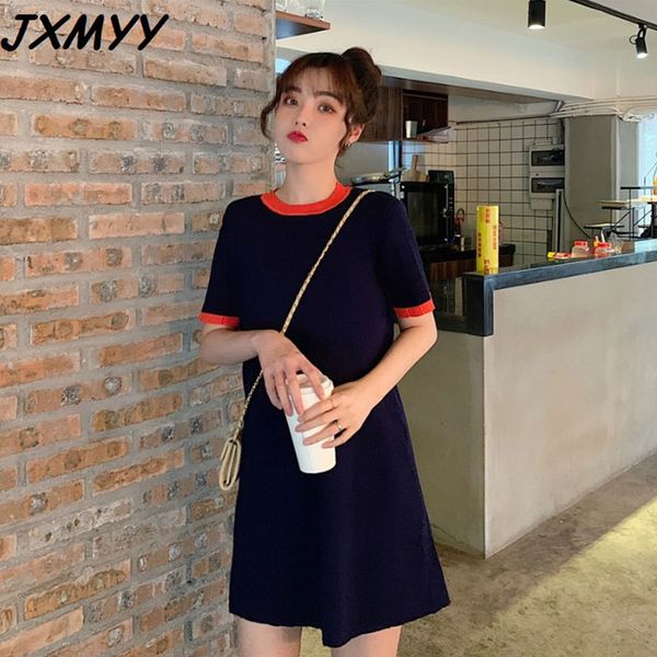 plus size women's summer fashion casual fat mm contrast color retro korean loose knit skirt dress jxmyy 4xl 210412, Black;gray
plus size women's summer fashion casual fat mm contrast color retro korean loose knit skirt dress jxmyy 4xl 210412, Black;gray