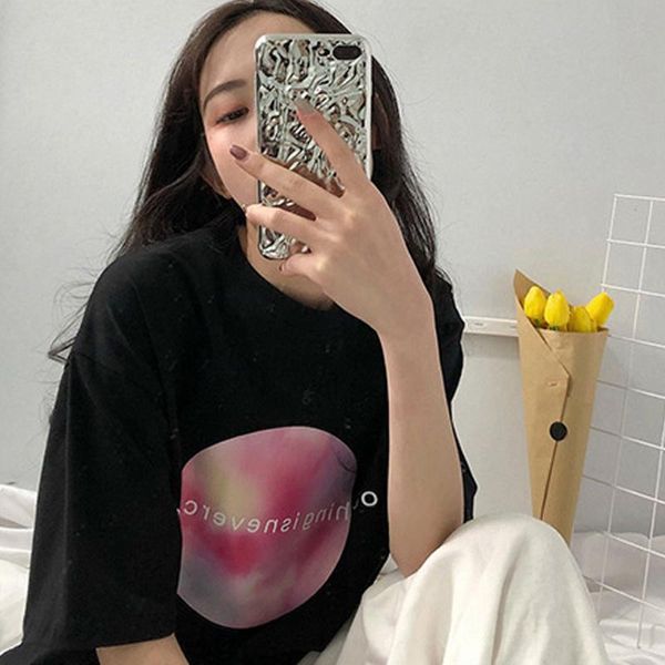 women's t-shirt 2021 summer short-sleeved letter printing cartoon loose student ins super fire couple outfit, White
women's t-shirt 2021 summer short-sleeved letter printing cartoon loose student ins super fire couple outfit, White