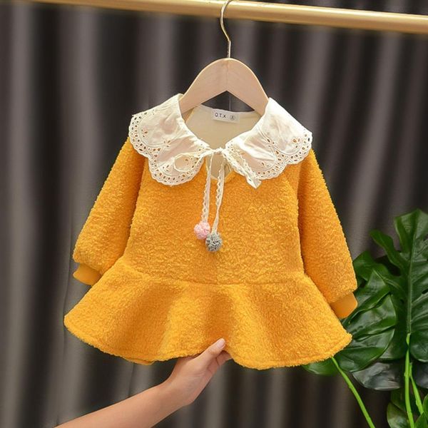 girl's dresses halilo 1st birthday dress for baby girl long sleeve plus velvet winter infant clothing christmas princess costume 1023, Red;yellow
girl's dresses halilo 1st birthday dress for baby girl long sleeve plus velvet winter infant clothing christmas princess costume 1023, Red;yellow