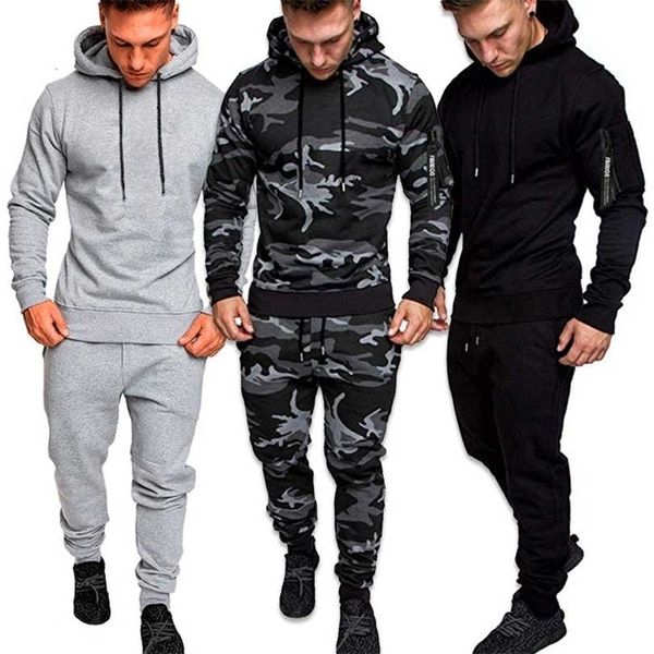 2 pieces tracksuit men's military hoodie sets sportswear camouflage muscle man autumn winter tactical sweatshirts and pants 4xl 211220, Gray
2 pieces tracksuit men's military hoodie sets sportswear camouflage muscle man autumn winter tactical sweatshirts and pants 4xl 211220, Gray