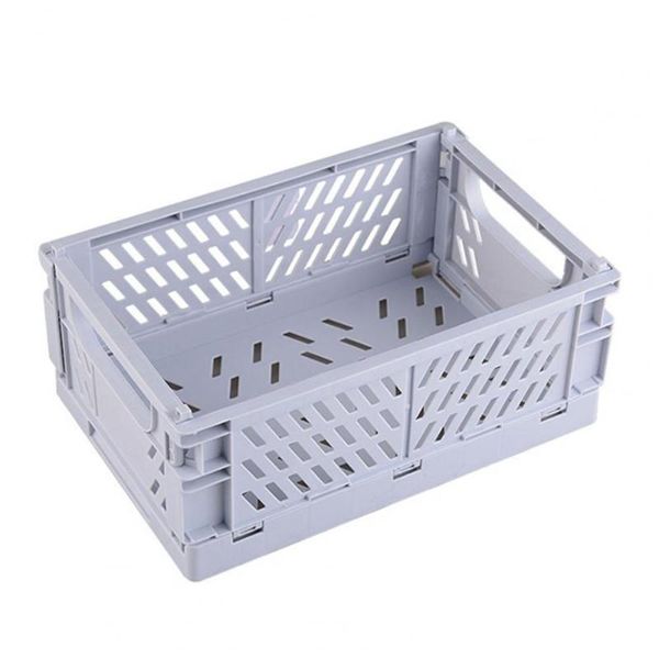 storage baskets 1pc basket collapsible large capacity plastic foldable home crate box for daily used cosmetic container deskholder
storage baskets 1pc basket collapsible large capacity plastic foldable home crate box for daily used cosmetic container deskholder