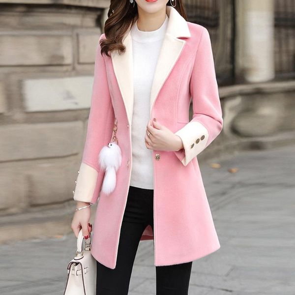 women's wool & blends women coat,nice winter casual korean version slim long coat,full sleeve suit collar womens plus size fashions coa, Black
women's wool & blends women coat,nice winter casual korean version slim long coat,full sleeve suit collar womens plus size fashions coa, Black
