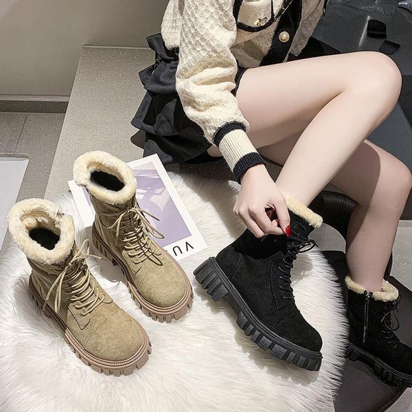 boots women's snow suede pu leather large size thick warm women winter casual ankle 2022, Black
boots women's snow suede pu leather large size thick warm women winter casual ankle 2022, Black