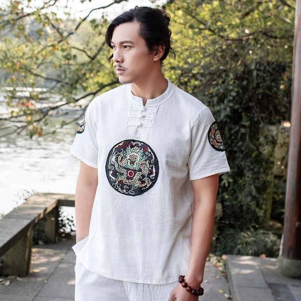 ethnic clothing traditional chinese style embroidery loose blouse fanfu men vintage tang suit oriental t shirt tee outfits, Red
ethnic clothing traditional chinese style embroidery loose blouse fanfu men vintage tang suit oriental t shirt tee outfits, Red