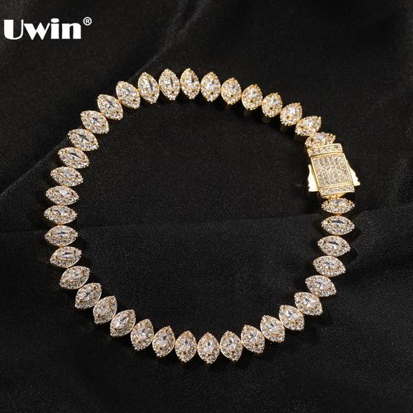 link, chain uwin 8mm horse eye bracelet iced out cz stones silver color copper setting for men women hip hop jewelry drop, Black
link, chain uwin 8mm horse eye bracelet iced out cz stones silver color copper setting for men women hip hop jewelry drop, Black