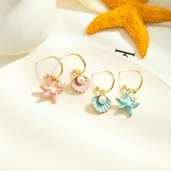 dangle & chandelier fashion jewelry simple ear drop asymmetric pink green starfish shell earrings for women 2021 girl wholesale factory, Silver
dangle & chandelier fashion jewelry simple ear drop asymmetric pink green starfish shell earrings for women 2021 girl wholesale factory, Silver