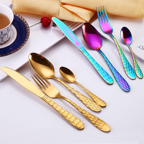 dinnerware sets 4pc/set rainbow cutlery set black kit fork knife stainless steel silverware home tableware set#3
dinnerware sets 4pc/set rainbow cutlery set black kit fork knife stainless steel silverware home tableware set#3