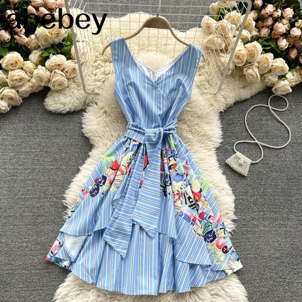 women french sweet tank dress design bow sleeveless v neck casual es summer fashion streetwear midi 210512, Black;gray
women french sweet tank dress design bow sleeveless v neck casual es summer fashion streetwear midi 210512, Black;gray